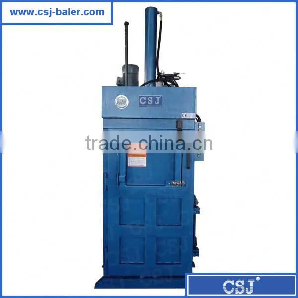 Vertical hydraulic waste recycling machine mini square baler for sale