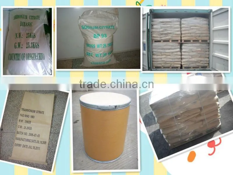 High purity Monosodium Citrate anhydrous from china supplier