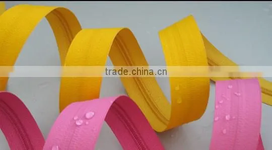 Customized zipper puller nylon waterproof zipper for hot sale