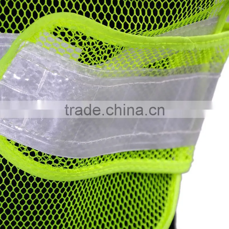 Hot Sale Red/Yellow High Visibility Reflective Conspicuity Vest Warning Safety Working Clothes