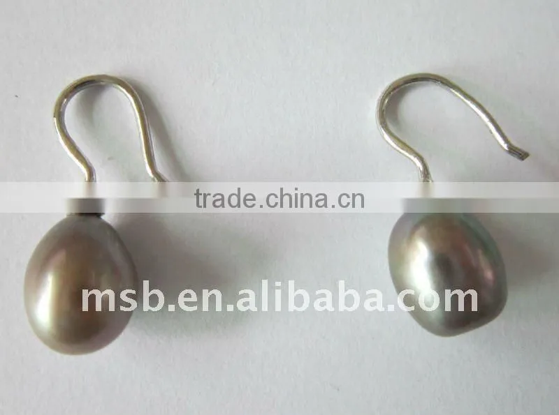 real/genuine drop pearl earrings
