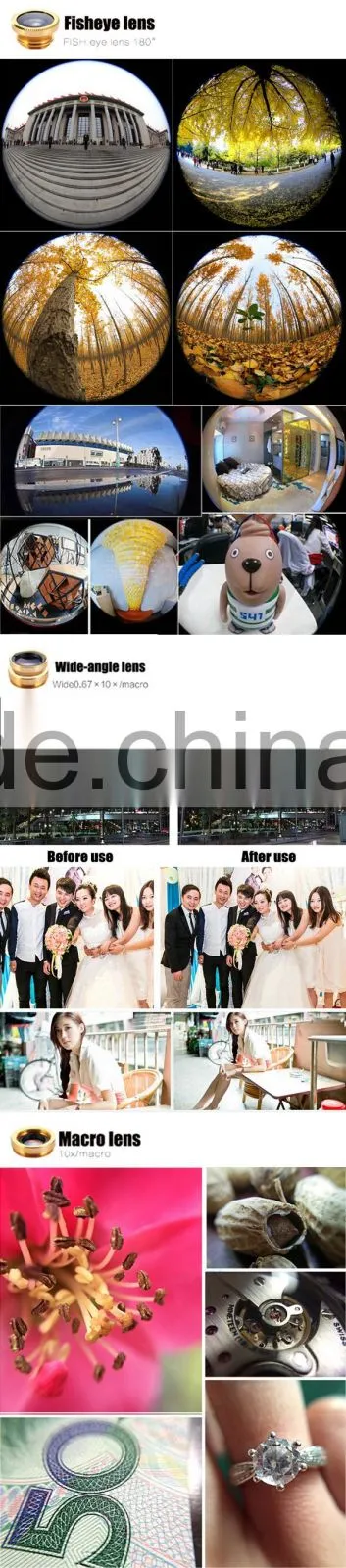 best selling products in europe 2016 3 in 1 universal clip fisheye external camera for mobile phone