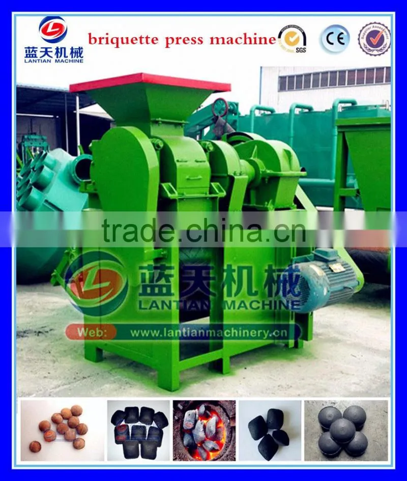 High Pressure 2 Rollers Mechanical Charcoal Ball Press Machine For South Africa