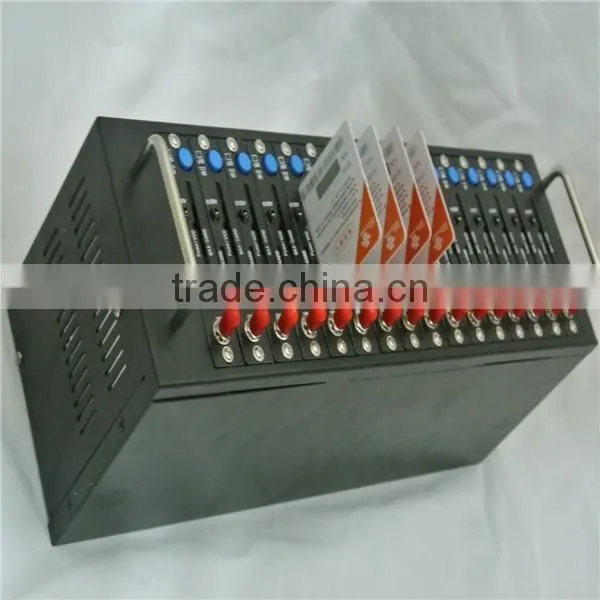 Bulk sms gprs gsm AT command 16 ports modem pool wavecom q2403a