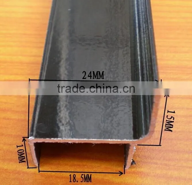 u channel aluminium profile with champagne anodizing