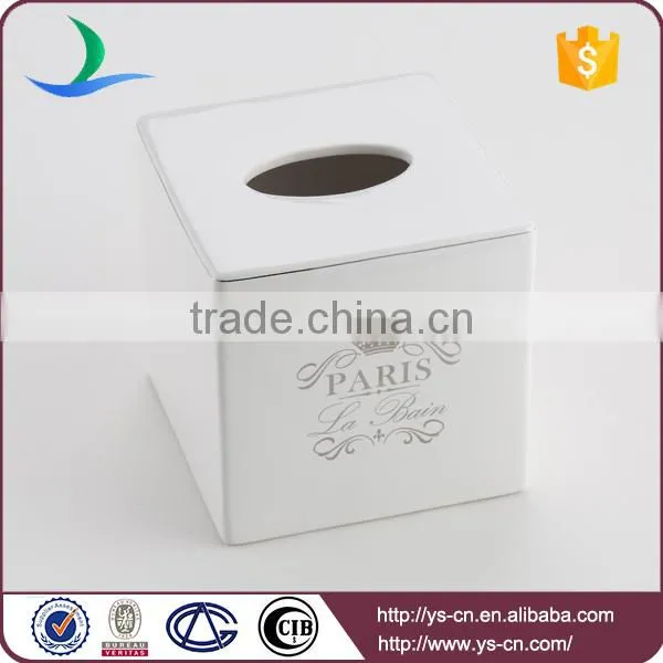 Wholesale ceramic custom printed tissue box hodler with Long Service Life