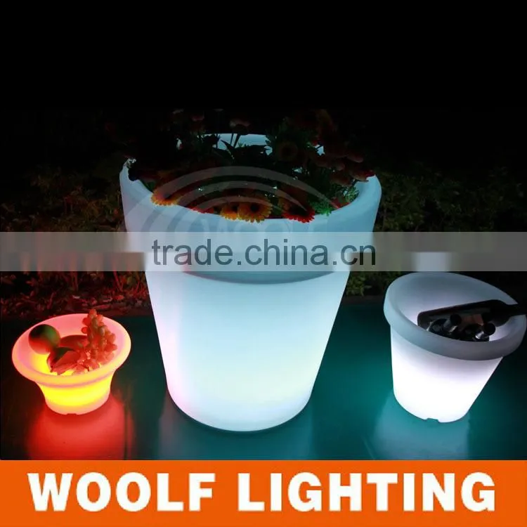 modernism plastic led wedding flower vase