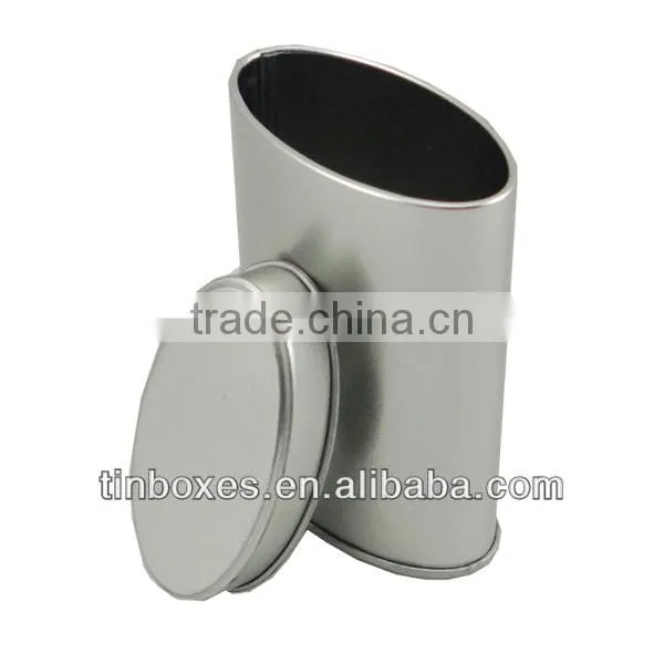 oval metal tin box(E303)
