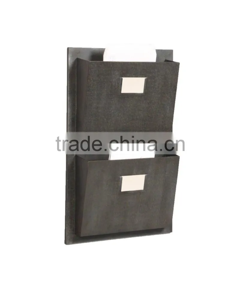 antique design 2 Slot Hanging Metal Mailbox
