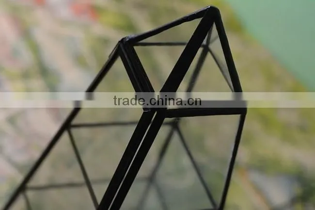 Attrative home decor geometric glass terrarium wholesale container