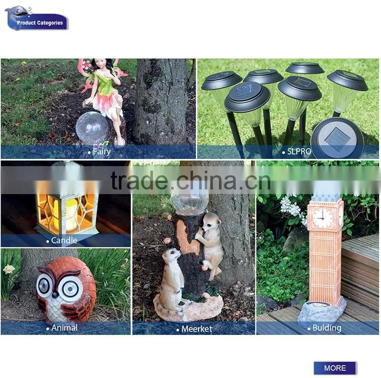 Outdoor Garden Decoration Plastic Solar Flower Light