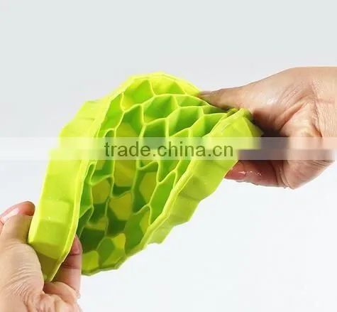 CY175 Honeycomb shape grids food grade silicone ice cube for home DIY