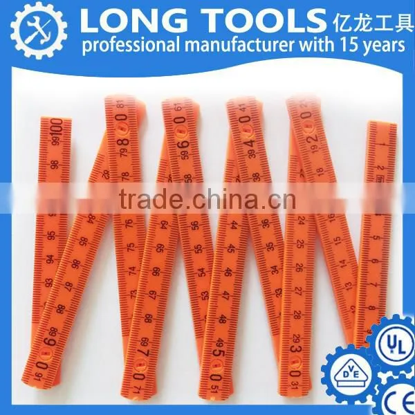 Wholesale measuring scale metric 1m 2m plastic folding ruler