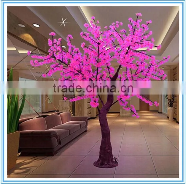 Artificial peony flower tree with lights