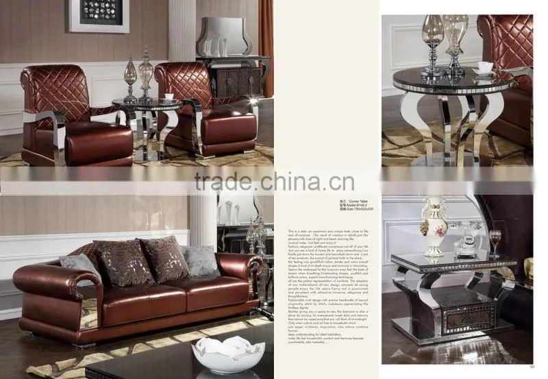 2015 hot sell modern leather sofa sets /best selling living room leather sofa SF108