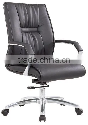 leather office chairs without wheels Top quality pu conference chair