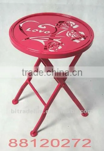 tiny metal butterfly plant table for plants