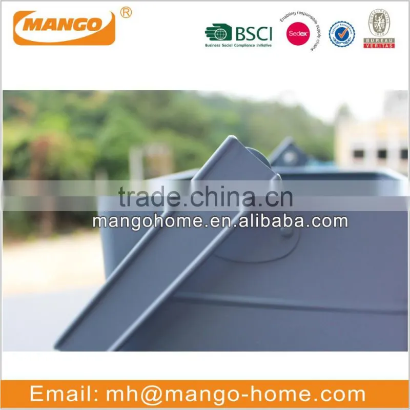 Housekeeper metal storage box with metal handle