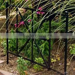 wrought iron garden fence