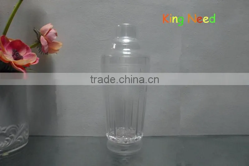 acrylic LED electric plastic bottle bar Cocktail shaker
