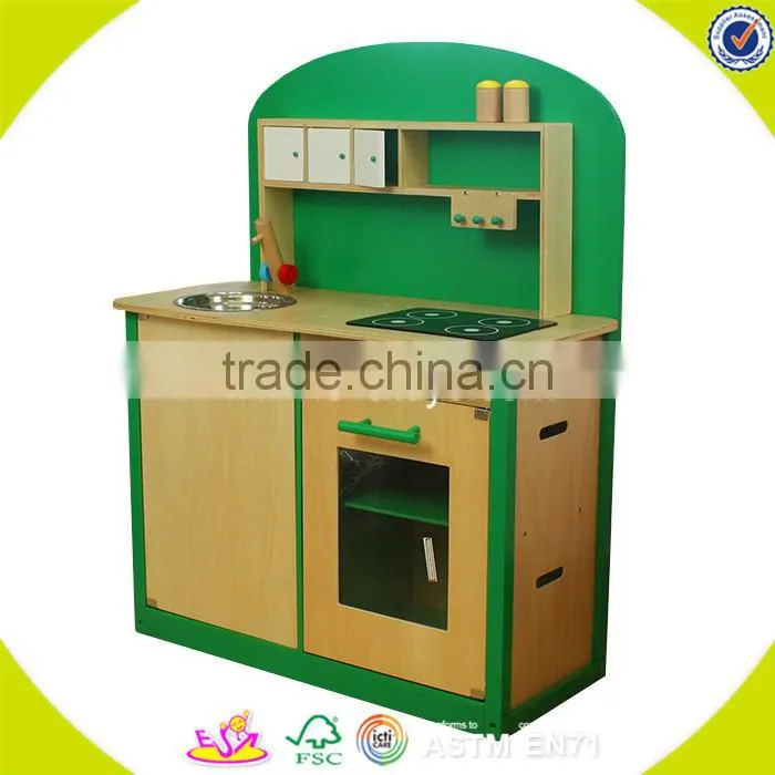 Wholesale wonderful children wooden kitchen toy bring fun hot sale wooden kitchen toy W10C048