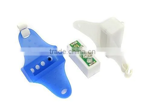 Super Bright 3 Led White Blue Lights Front Rear Silicone Bike Light Bicycle Tail Light