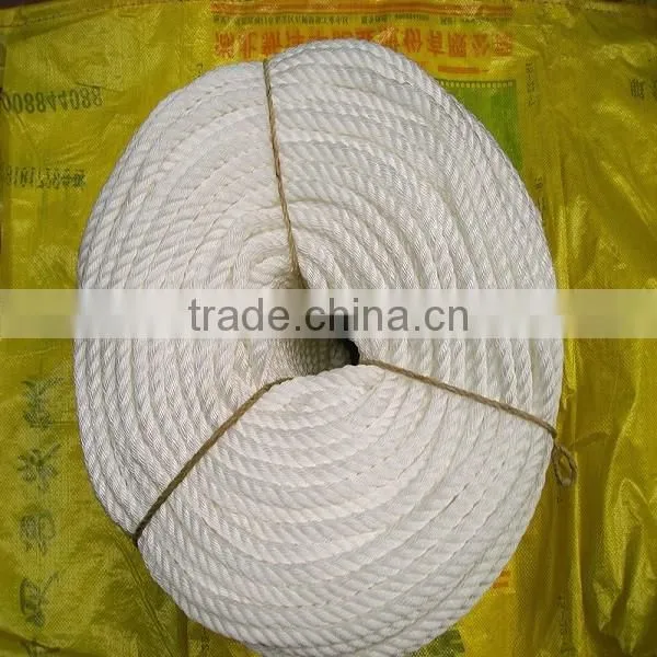 White Colour Braided Nylon Rope
