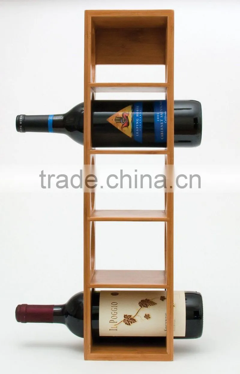 Bamboo Stackable Wine Rack