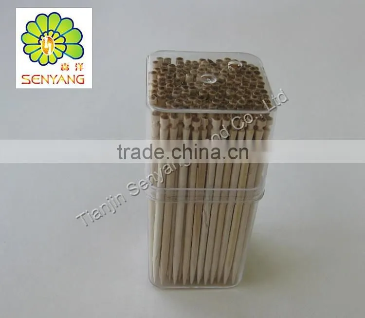 birch wood 65*2mm wooden bulk toothpicks