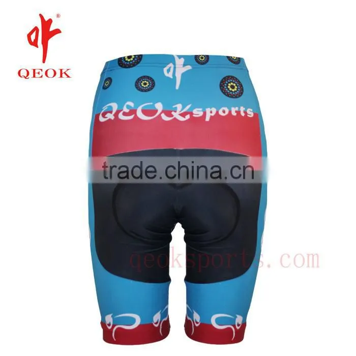 Customized nylon lycra cycling short for women