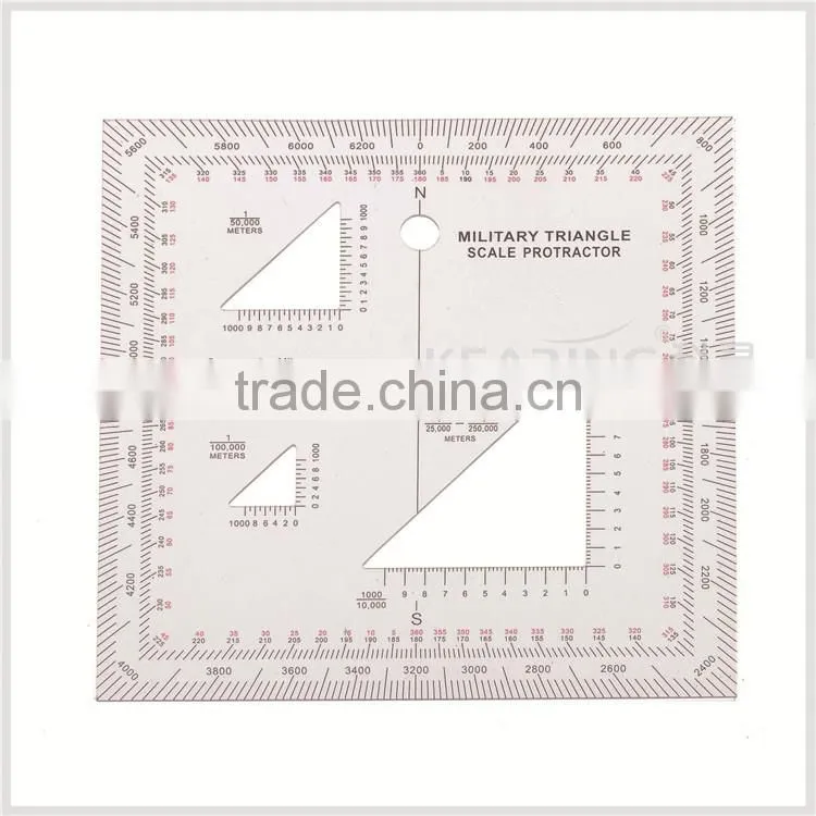 Kearing brand manufacture aviation square protractor,combination square set protractor,super quality military square ruler#KMP-4