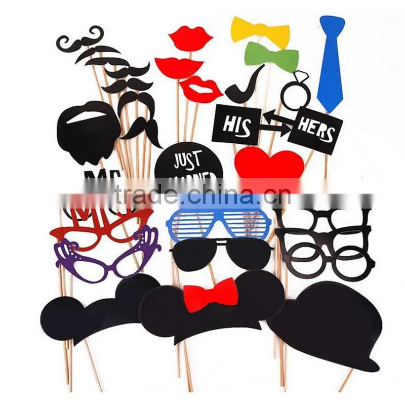 Wedding Party Photo Booth Props Booth and masks wholesale
