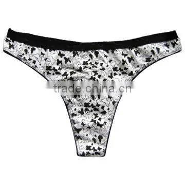 95%organic cotton,5%elastane sexy lady T back lingerie