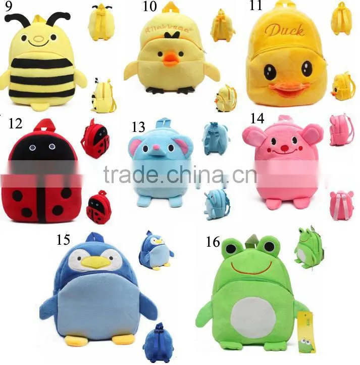 2015 kids backpack wholesale children 37 design cartoon school backpack