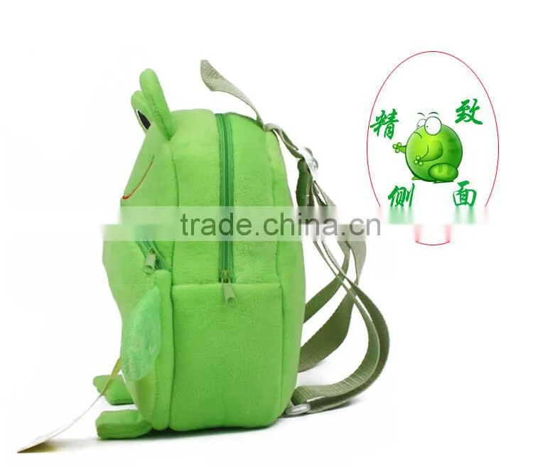 Wholesale children school bag Green Frog kids school backpack