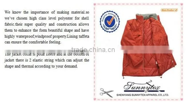 2017 new design jacket padded personal style wholesale