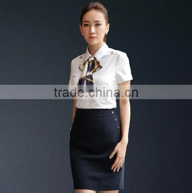 custom women skirt suit ladies office wear ladies formal skirt and blouse