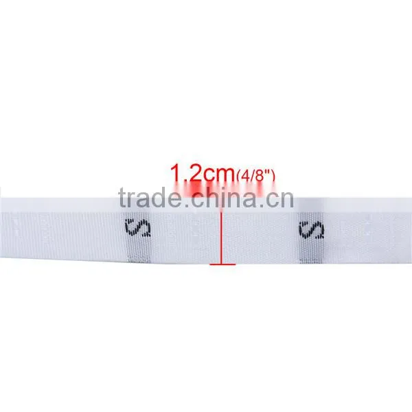 Polyester Clothing Labels Tags Craft White Size S Sew Applique Iron-On Patch