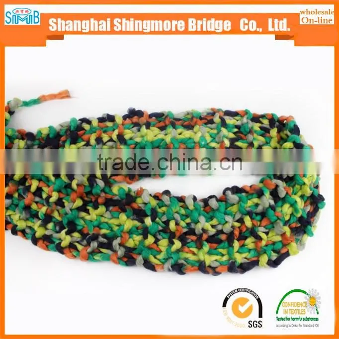China novelty yarn manufacturer hot wholesale chunky yarn acrylic for knitting scarf