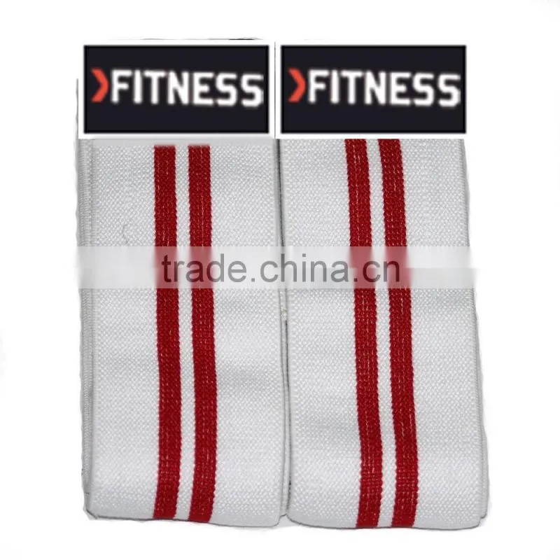 Power Weight Lifting Elasticated Knee Bandage Wraps Gym Training Straps Support