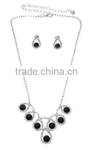 Elegant Rhinestone Wedding Accessories Wholesale Costume Jewelry Sets,Top Selling on china.cn Wholesaler Bridal Jewelry Sets