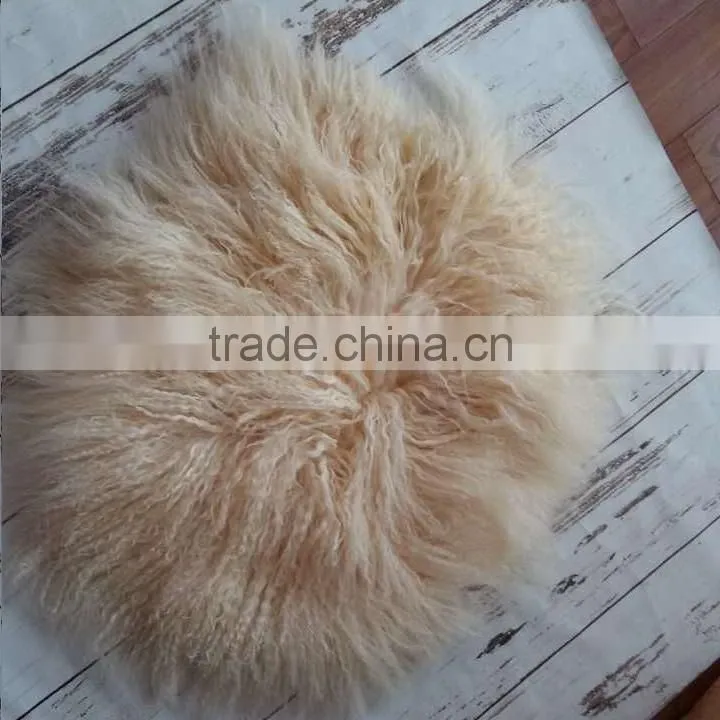 Newborn wool ruffle blanket Flokati baby fur round rug backdrop Newborn photography props Baby basket stuffer background