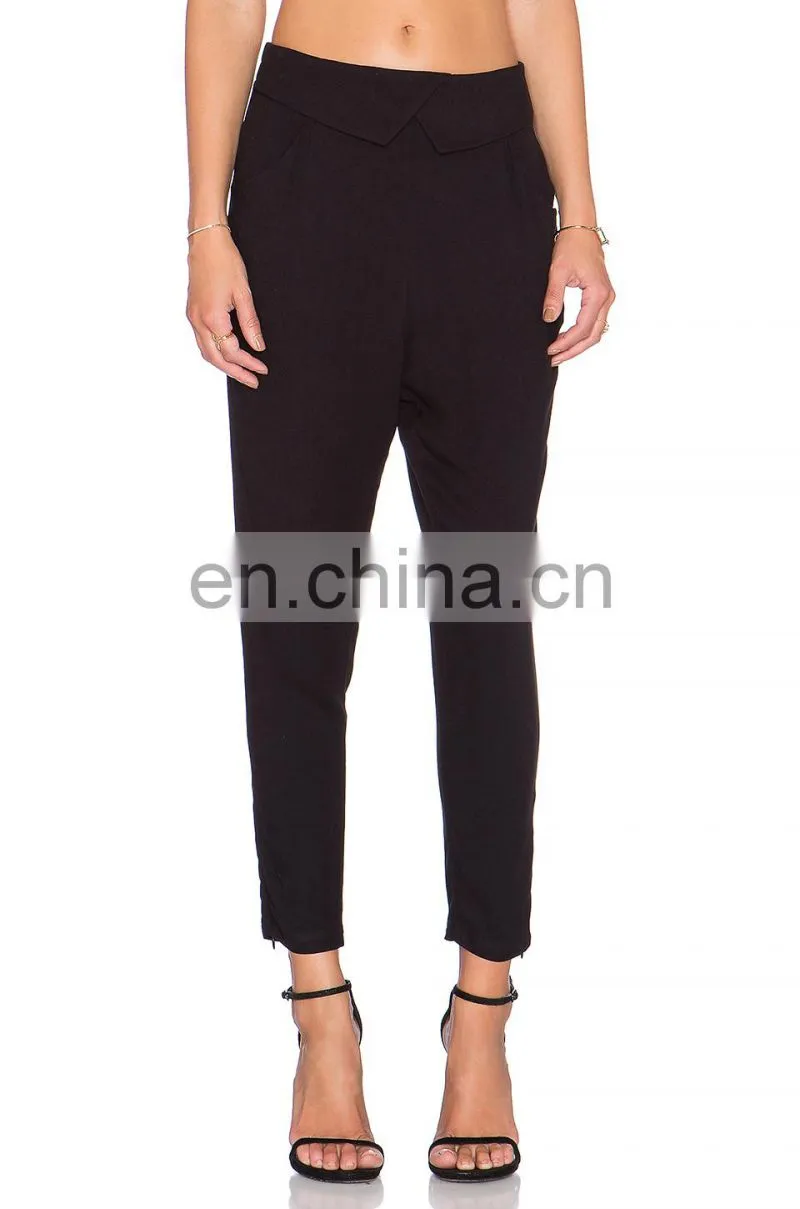 Hidden Zippered Leg Openings Tailored Spandex Leggings for Women 2015
