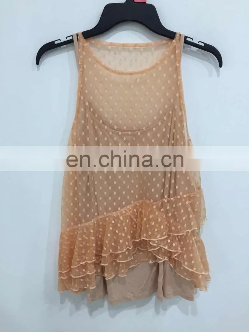 2017 summer two-piece screen cloth condole belt unlined upper garment for women