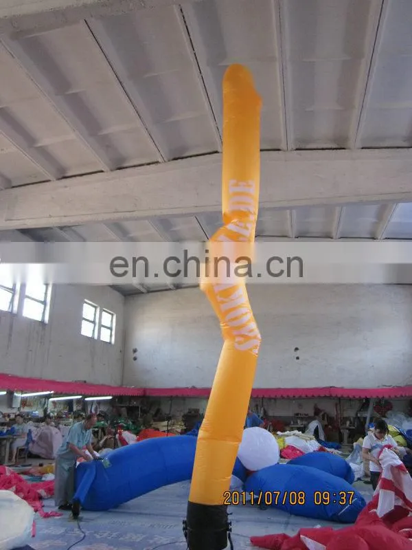 multicolor led lighting advertising mini inflatable air dancers of pillar