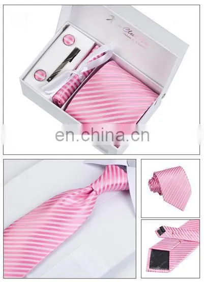 Well Packaging Mens Fashion Silk Woven Neckties