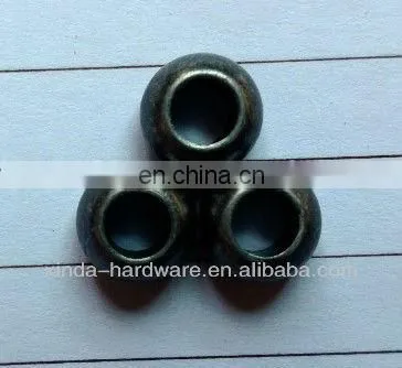 Anti silver color Alloy metal stopper metal bead for garment simple stopper