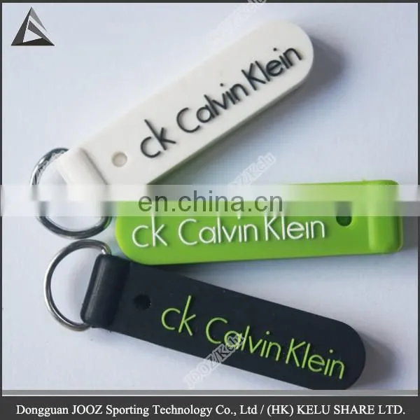 customized special 3d rubber zipper slider for decoration