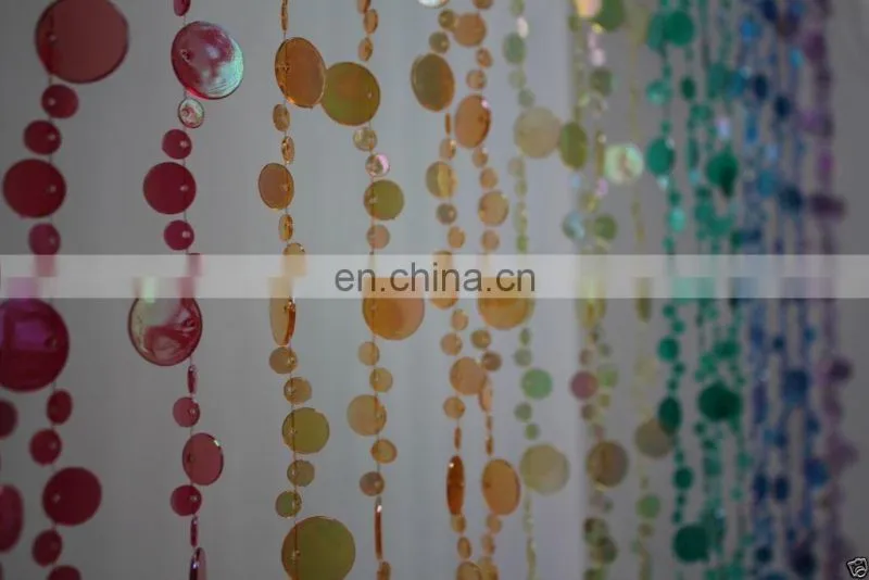 Rainbow Champagne Bubbles Beaded Curtains