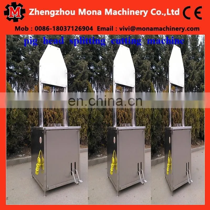 pig head splitting cutting machine for pig slaughterhouse plant(skype:monamachinery)